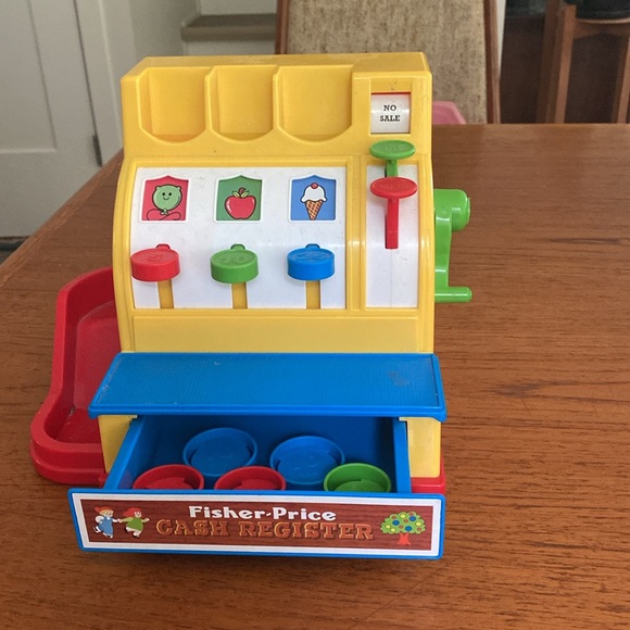 Fisher Price Cash Register. 5 Coins - Picture 3 of 3